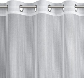 ZÁCLONA NA KRÚŽKOCH SADIE 300X150 CM BIELA