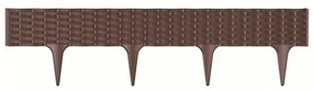 Trávny lem Rattan hnedá, 390 cm