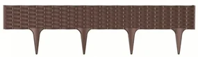 Trávny lem Rattan hnedá, 390 cm