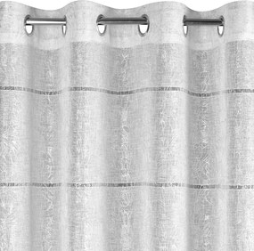 ZÁCLONA NA KRÚŽKOCH KATY 140X250 CM VZOROVANÁ