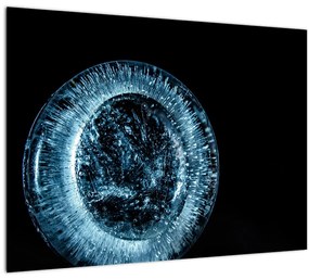 Sklenený obraz ľadovej kvapky (70x50 cm)
