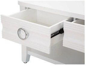 Biely konferenčný stolík z jedľového dreva 60x90 cm Shine – Mauro Ferretti