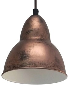 Vintage štýl – závesná lampa Bojan meď