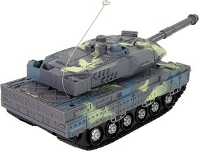 LEAN Toys Vojenský tank diaľkovo ovládaný Moro Shooting Noise