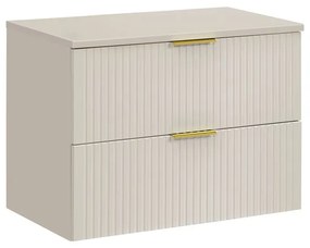 Závesná skrinka pod umývadlo Adele Cashmere s doskou 80 cm kašmír