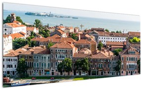 Obraz - Letecký pohľad na mesto (120x50 cm)