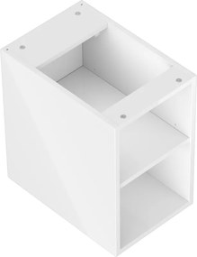 Mexen Box-A, otvorená skrinka s policou 30 cm, lesklá biela, 91AX2-0300-470-0-00