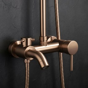 Rea Luis - sprchový set s vaňovým výtokom, medená matná, REA-P7156