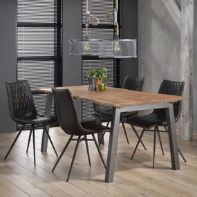 Jedálenský stôl 25-07 180x90cm Drevo Acacia natural  - Komfort-nábytok