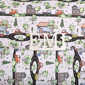 Obliečky detské bavlnené Mesto EMI: Detský set 90x130 + 45x65