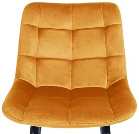 Sametová barová židle CHIC 90 cm černá