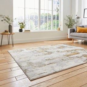 Šedý/v zlatej farbe koberec 170x120 cm Apollo - Think Rugs