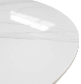 JEDÁLENSKÝ STÔL NAZARIO BIELY MRAMOR + BÉŽOVÝ 120 cm