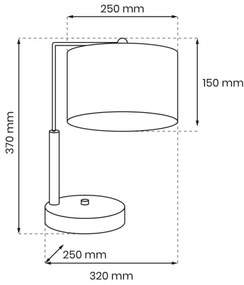 Stolná lampa LINO 1xE27/60W/230V