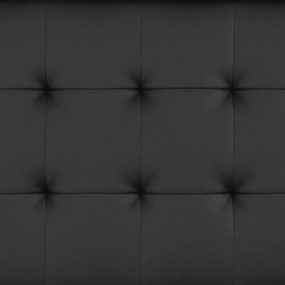 Čierna rozkladacia pohovka z imitácie kože 191 cm Maine – Støraa