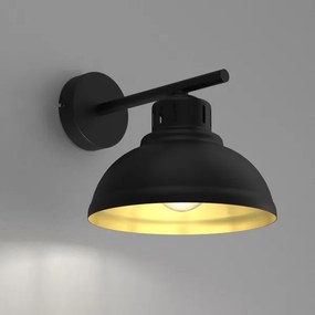 Nástenná lampa SVEN 1xE27/15W/230V čierna/zlatá