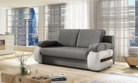 Rozkladacia pohovka Limia - sivá (Sawana 05) / biela (Soft 17)