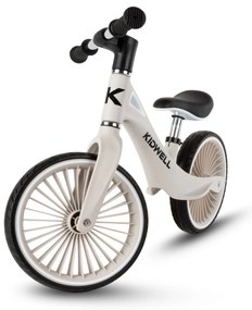Kidwell NIX detský balančný bicykel – ľahký nylonový rám, PU kolesá 29 cm (sivý)