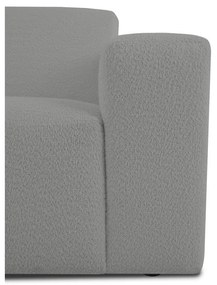 Sivá pohovka z textílie buklé 228 cm Roxy – Scandic