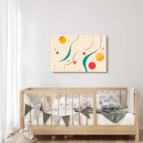 Obraz - Minimalistická farebná ilustrácia (90x60 cm)
