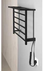 Sapho - Elektrický sušiak na uteráky ELZOR 60W/230V 47x50 cm matná čierna