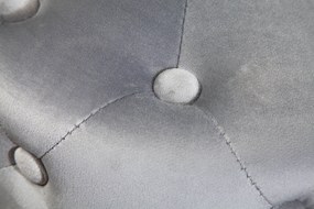 Taburetka moderná baroková 35cm šedá zlatá