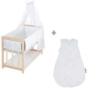 roba Detská postieľka so spacím vakom 4 v 1 + Detská deka, 70 x 100 cm  (800010723)