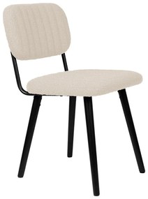 Krémová jedálenská stolička Jake – White Label
