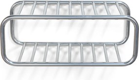 Kovová závesná skrinka na topánky v striebornej farbe 72x28x35 cm Retro – Spinder Design