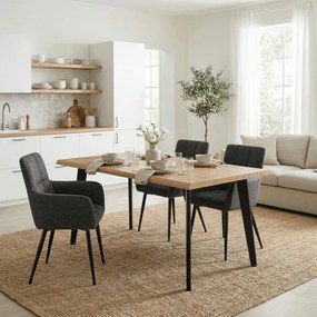 Jedálenská stolička sivá DCH-P3146 GREY2