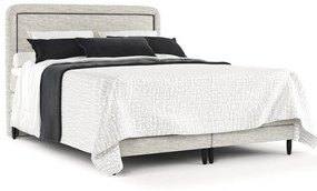 Svetlosivá boxspring posteľ 140x200 cm Dove – Maison de Rêve