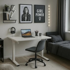 Herný stôl BR04 biely 120 cm