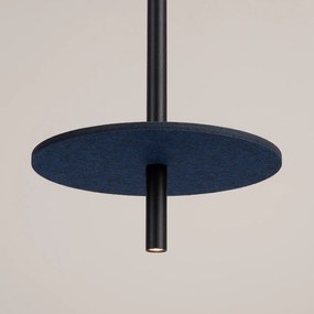 Závesné svietidlo Feltro 1, 1x čierne kovové tienidlo, bl