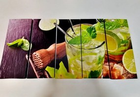 5-dielny obraz lahodné Mojito - 200x100