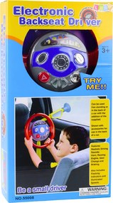 LEAN Toys Detský volant – simulátor jazdy s prísavkami, svetlá a zvuky