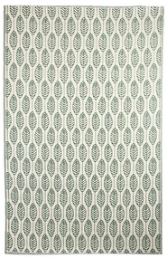 Esschert Design Koberec Leafs, 150x242,5 cm, zelená