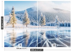 Fototapeta Vliesová Zamrznuté jazero 104x70 cm