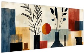 Obraz - Kubistické vázy (120x50 cm)