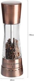 Cole&Mason - Sada mlynčekov na soľ a korenie DERWENT 2 ks 19 cm meď