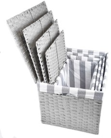 Úložný box s vekom sivý Rozmery (cm): 40x29, v. 28