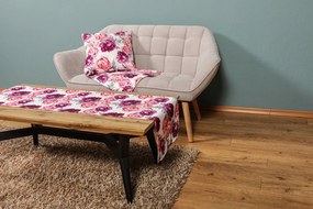 Obrus Ružové pivonky, 80x80 cm