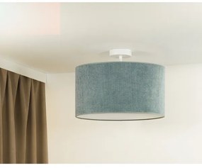 Duolla - Prisadený luster CORDUROY 1xE27/15W/230V svetlo pr. 40 cm modrá
