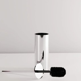 Rea Til, kovový stojan na WC s kefou, brúsená oceľ, REA-88091