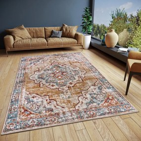 Koberec Hanse Home Luxor Strozzi béžový / modrý / viacfarebný
