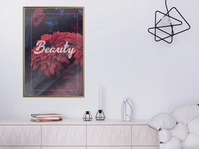 Artgeist Plagát - Beauty [Poster] Veľkosť: 40x60, Verzia: Zlatý rám