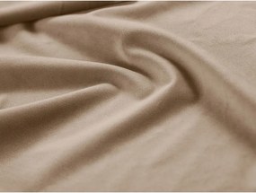 Svetlohnedá čalúnená jednolôžková posteľ s úložným priestorom s roštom 90x200 cm Phaedra – Micadoni