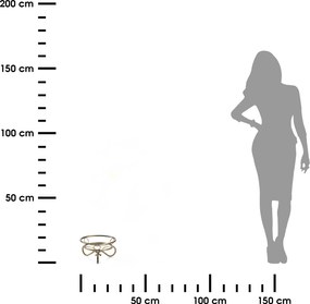 STOJAN NA KVETINÁČ RONNIE 16X28 CM ZLATÁ