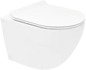 Wc s doskou softclose závesné biele vírové WC01T