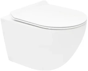 Wc s doskou softclose závesné biele vírové WC01T