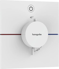 Hansgrohe ShowerSelect Comfort E, termostat pod omietku pre 1 spotrebič, biela matná, HAN-15571700